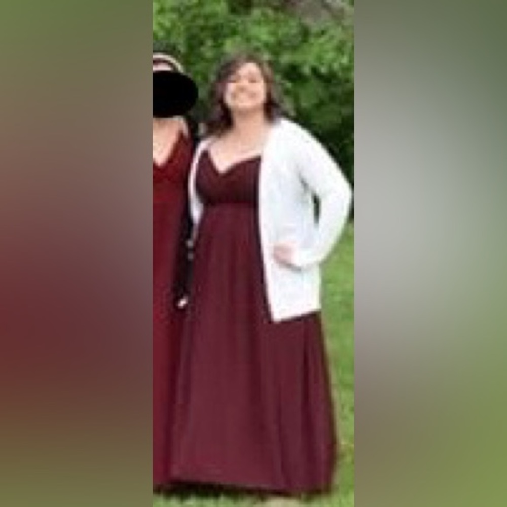 Alfred Angelo Gown-Burgundy/Wine
